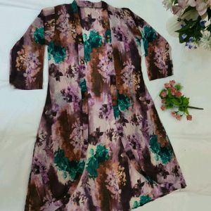 Brand New Long Floral Overcoat 30 Off On Shipping