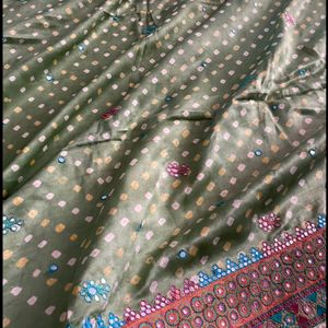 Pure Silk BANDHNI SAREE