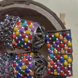 Multicolour Jhumka