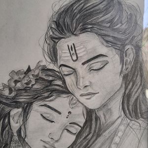 beautiful sketch of siyaraam