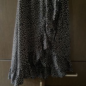 Polka Dot Wrap Skirt