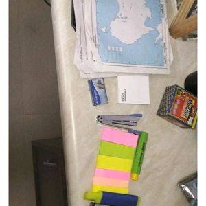 Stationary Combo Sticky Notes Maps Highlighter