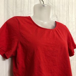 Edition Red Short Sleeve Top