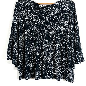 Branded Black Printed Top (Women's)