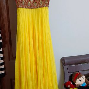 Soft Net Anarkali Top With Dupatta