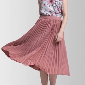 Pink Pleated Skirt