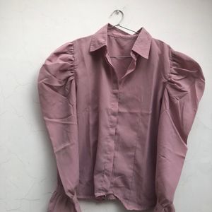 Shirt With Puff Sleeves