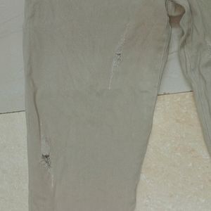 Cream Colour Jeans