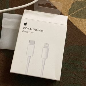 Brand New Apple C To Lightning cable (1mm)  Under Warranty In Case Of Any Issues Replacement Also Available