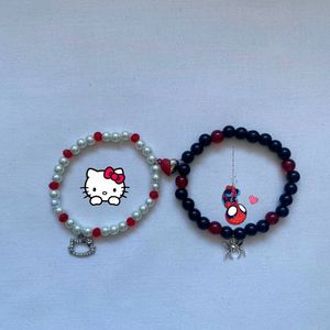 Spiderman X Hello Kitty Phone Charm/ Bracelet