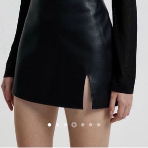 new Urbanic Leather A Line Slit Skirt