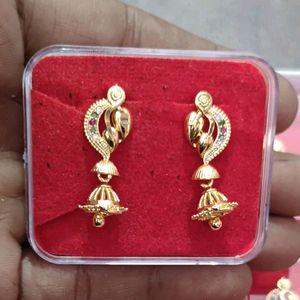 Gold Jumki Earrings