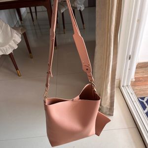 Miniso peach tote Bag