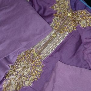 Purple kurta set