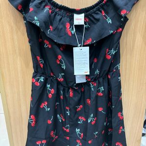 Black Cherry Printed Urbanic Dress  Size - S