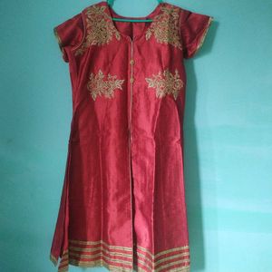 Red Anarkali Party Wear Xl Size