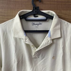 Wrangler Light Off Green Coloured Tshirt