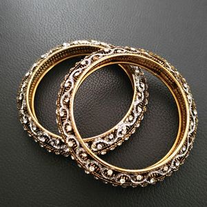 2"8 Size Metal Bangles Pair