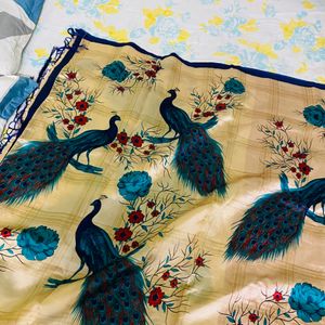 Peacock Print Saree