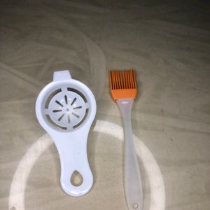 Egg Yolk Separator , +, Silicon Oil Butter Brush