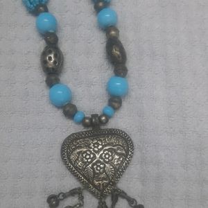 Traditional Necklace With Beaded Chains