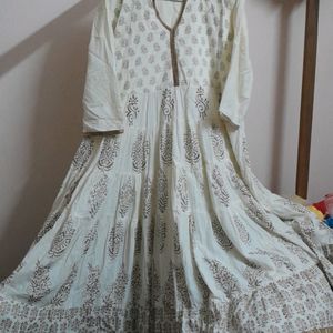 Anarkali Gown (With Pant And Dupatta)+W Kurta