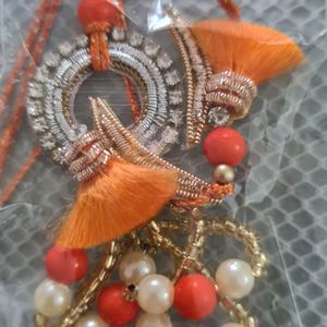 Kundan & Beads Rakhis for Bhai Bhabhi