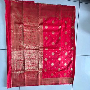 Red Art Silk Saree For Women