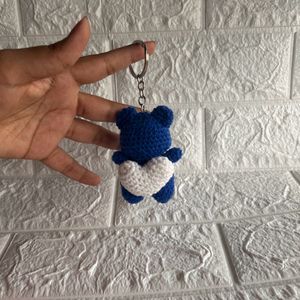 BLUE BEAR KEYCHAIN