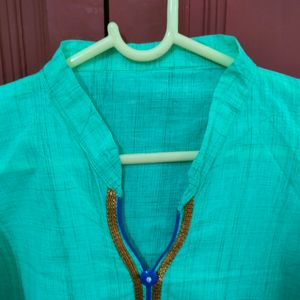 Sea Green Kurta For Women