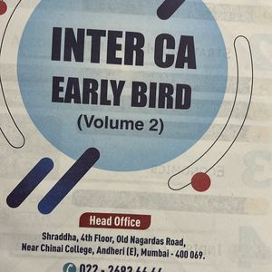 Ca Inter Early Bird Batch Book