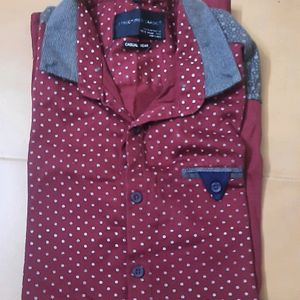 Casual Maroon Shirt | L Size
