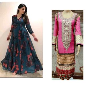 Women's Combo Gown & Kurti 😍😍