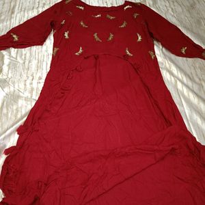 This Kurti In Maroon Beutiful Colour,