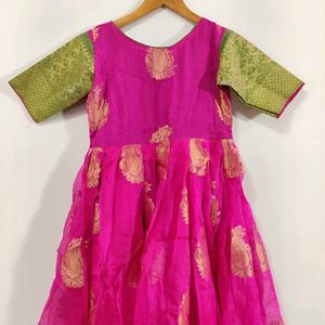 Pink Ethnic Gown ( Women)