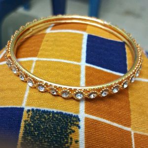 Gold Crystal Bangle Jewellery