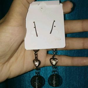 Long Black Earrings