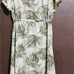 FIG Tropical Print Shirt Dress