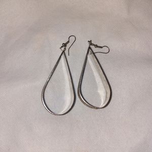 Silver Shimmery Earrings