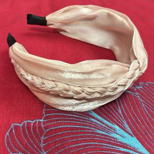 Imported Dubai Silk Light Mauve Net Hairband