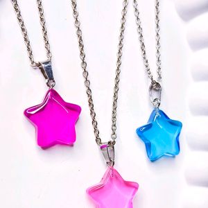 Star Necklace Set Of Three