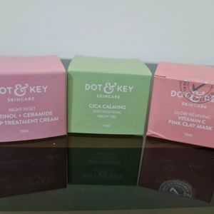 DOT & KEY COMBO OF MASK, GEL & CREAM