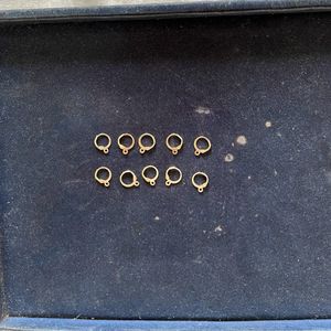 New Golden Earrings Hooks Round