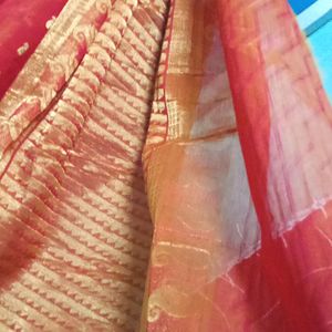 Rust Colour New Saree