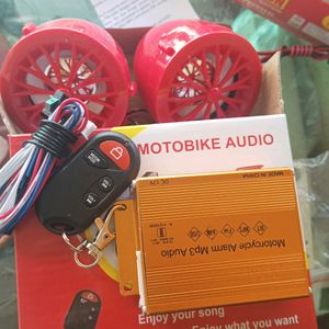 Motor Bike Music System With Alarm