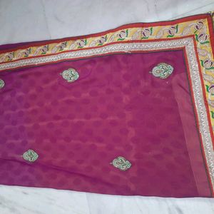 Beautiful Lenhga Style Saree With Blouse 🥰