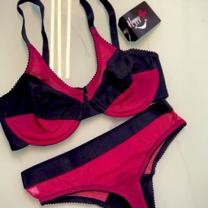 Bra Panty Thong Set Brand New