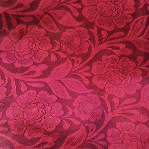 Self Design Floral Dark Red Saree