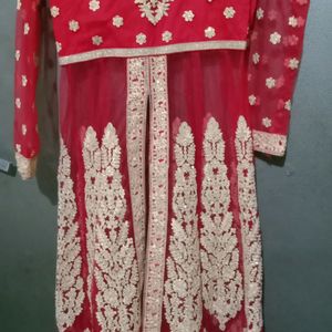 Red Bridal Wedding Dress Indo Western