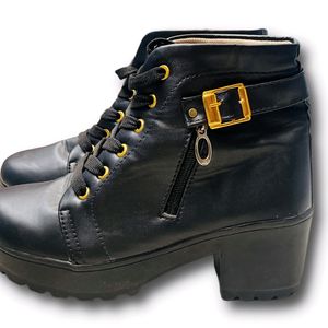 women leather stylish trendy 👢 boot